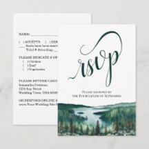 Lago Tahoe Rústico Elegante Casamento em Caligrafi