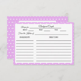 Cartão RSVP Lavanda da Bolinhas branca da placa de recebimento