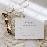 Lavanda Regal | Escolha de Refeições de Casamento