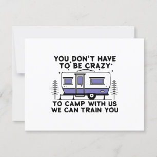 Cartão RSVP Legenda de acampamento desde sempre