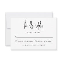 Letra Moderna Manuscrita Casamento Branco Preto