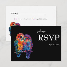 Cartão RSVP LGBTQ+ Linda Unidade Eterna de Orçamento