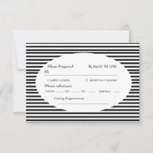 Listra Minimalista Preta e Branca Chic Bow