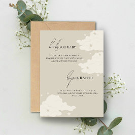 Cartão RSVP Livros rústicos minimalistas para Bebê