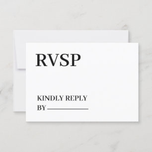 Cartão RSVP Logotipo personalizado - Sem pedido mínimo Obrigad