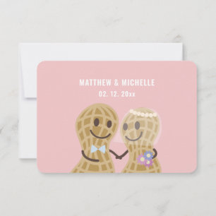 Cartão RSVP Loucos Rosa Elegantes Sobre Um Casamento Bonito