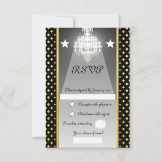 Cartão RSVP Lustre
