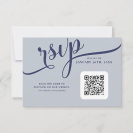Cartão RSVP Luz de Lua Botânica | Casamento Floral Gótico