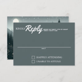 Cartão RSVP Magia de Montanha