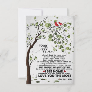Cartão RSVP Marido Eu Amo Tanto Marido