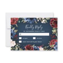 Marinho Vermelho Brilhante Casamento Azul Dourado 