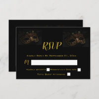 Mascarada Máscara Elegante Preta e Dourada