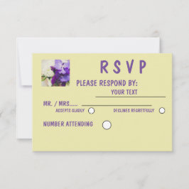 Cartão RSVP Matte 3,5" x 5", envelopes brancos padrão incluído