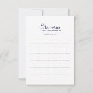 Cartão RSVP Memória de Tipografia Simples Foto Personalizada