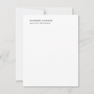 Cartão RSVP Minimalista Clássico Simples Profissional