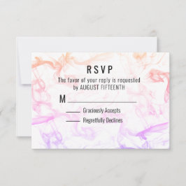 Cartão RSVP Misty Smoke Colorful