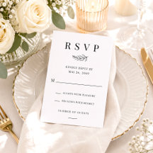 Modern Minimalist Black & White Wedding