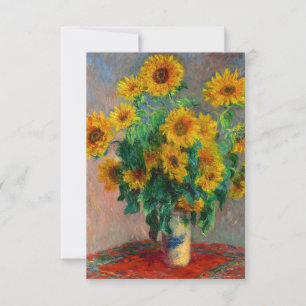 Cartão RSVP Monet Sunflower