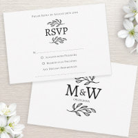 Monograma Simples de Casal de Casamento Mínimo