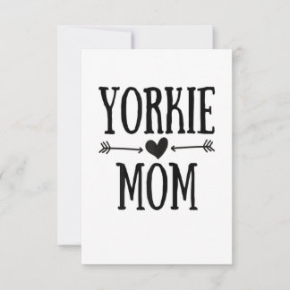 Cartão RSVP Mulheres Yorkie Mãe Funny Yorkshire Terrier Gifts