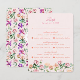 Cartão RSVP Multi Evento Boho Chic Maximalista