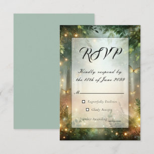 Cartão RSVP Mystic Forrest Meadow Magic