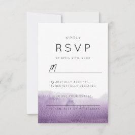 Cartão RSVP Na moda de Casamento por Aquarela com Abstrato Rox