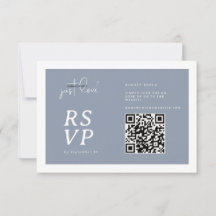 Nada sofisticado, apenas amor Dusty Blue QR-code R