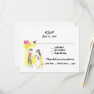Cartão RSVP Nada sofisticado, apenas Amor e um bar aberto