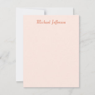 Cartão RSVP Nome Elegante de Script de Manuscrito