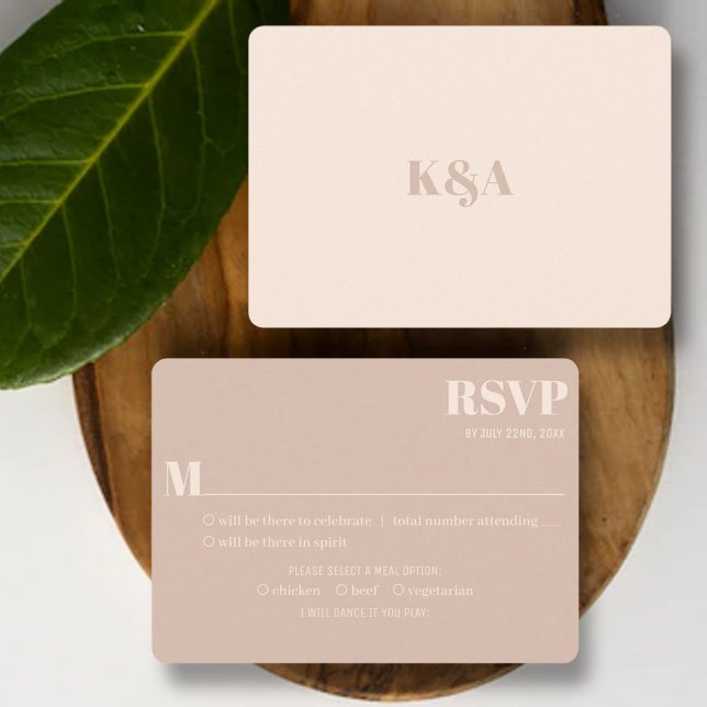 Cartão RSVP Nostalgic Charm Retro Wedding (Criador carregado)