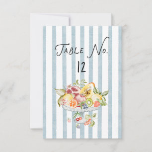 Cartão RSVP Número de Mesa de Casamento em Aquarela Italiana R