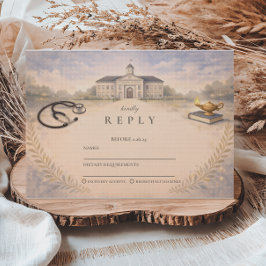 Cartão RSVP Nurse Pinning Ceremony Graduation