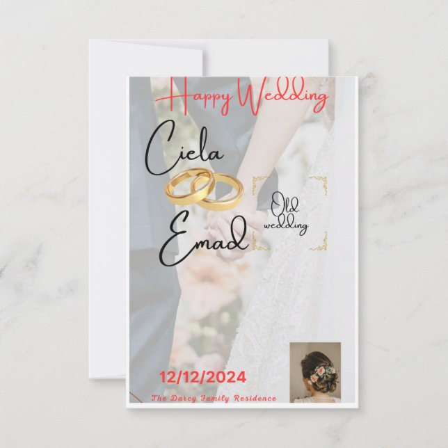 Cartão RSVP O comprador (Frente)