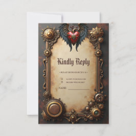 Cartão RSVP O coração pulsante da mecânica,