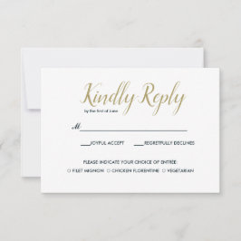 Cartão RSVP O recife azul | VP de Casamento com Choise de Comi