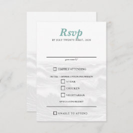 Cartão RSVP Opções de Comida do Casal do surf