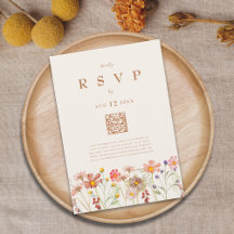 Opções de Refeição Floral Boho de Terracota de Out