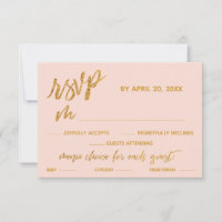 Opções Douradas de Janto de Escrita Manual Blush C