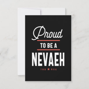 Cartão RSVP Orgulhoso de ser um Neveh