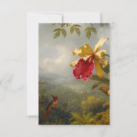 Orquídeas e Hummingbird