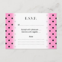 Padrão de Bolinhas rosa e preto.