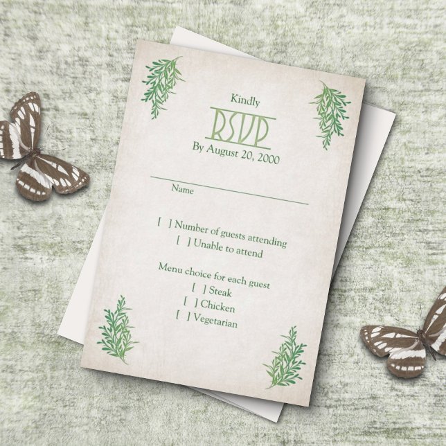 Cartão RSVP Pagan Handfast Wedding (Criador carregado)