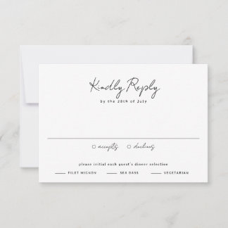 Cartão RSVP Pampas Grass Neutral Desert Landscape Boho