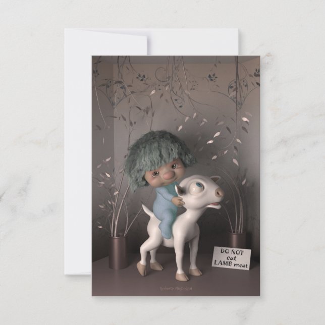 Cartão RSVP Páscoa sem borrego - versão 2 (Frente)