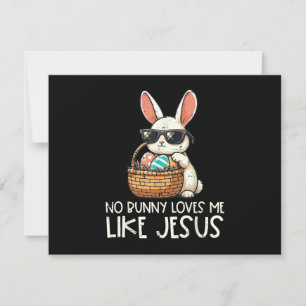 Cartão RSVP Páscoa Sem Coelhinho Me Ama Como Jesus Cristão