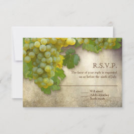 Cartão RSVP Pequena Arte de Vinho Chardonnay Count