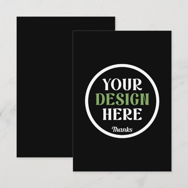 Cartão RSVP personalizado, único, elegante e minimalista (Frente/Verso)