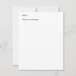 Cartão RSVP Personalizar informações do evento Adicionar Traba