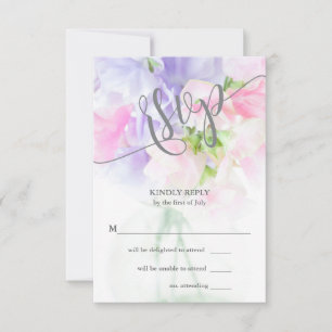 CARTÃO RSVP PÊS DOCES DE CASAMENTO DE GENETIM FLORÍFICO